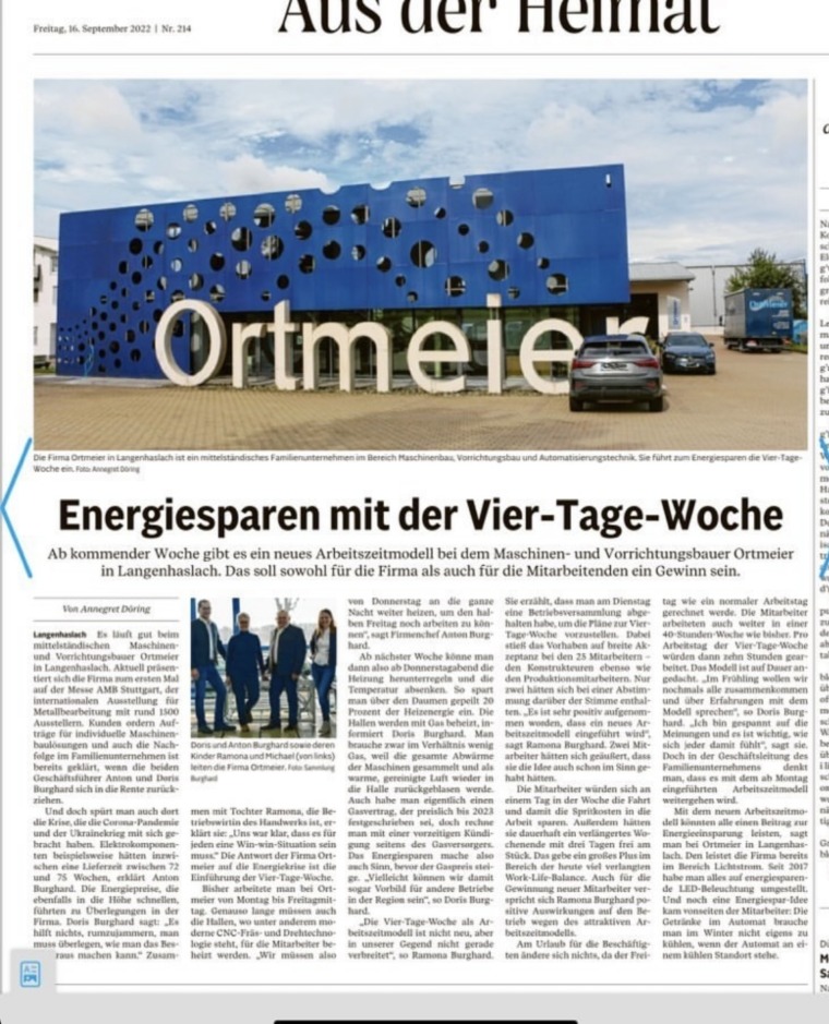 Energiesparen mit der Vier-Tage-Woche