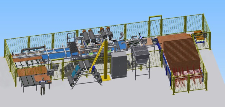Neues Kooperationsprodukt mit Refoil: Automatische Folienkaschieranlage für Möbelhersteller